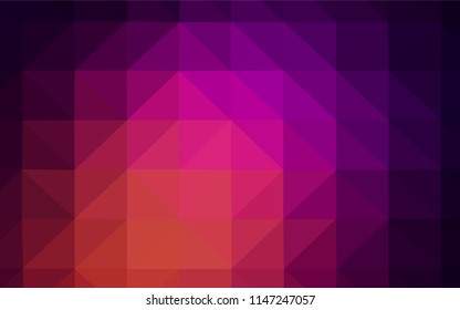 Light Pink, Blue vector polygon abstract layout. Colorful illustration in abstract style with triangles. Best triangular design for your business.