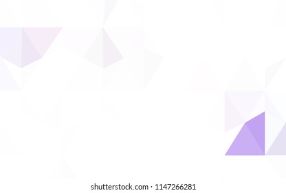 Light Pink, Blue vector polygon abstract layout. Colorful abstract illustration with triangles. Brand new style for your business design.