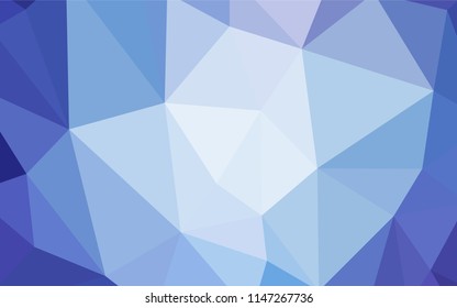 Light Pink, Blue vector polygon abstract layout. Geometric illustration in Origami style with gradient.  Template for cell phone's backgrounds.