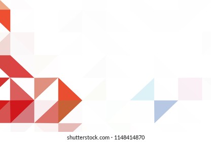Light Pink, Blue vector polygon abstract background. Polygonal abstract illustration with gradient. Brand new style for your business design.