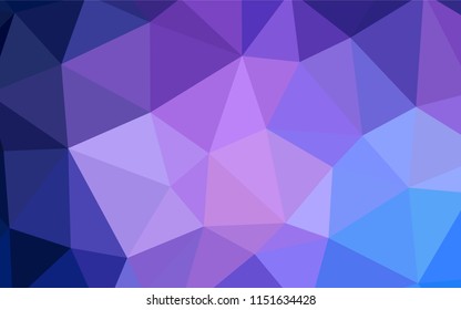 Light Pink, Blue vector polygon abstract backdrop. Colorful abstract illustration with triangles. Brand new design for your business.