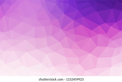 Light Pink, Blue vector polygon abstract background. A sample with polygonal shapes. Brand new design for your business.