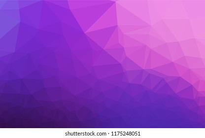 Light Pink, Blue vector polygon abstract layout. Creative geometric illustration in Origami style with gradient. The polygonal design can be used for your web site.