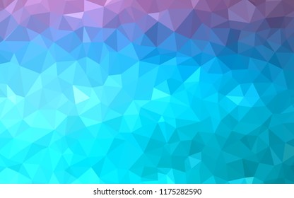 Light Pink, Blue vector polygon abstract backdrop. Colorful abstract illustration with triangles. A new texture for your web site.