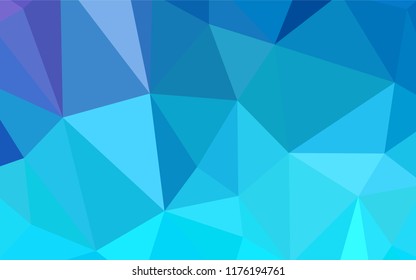 Light Pink, Blue vector polygon abstract layout. Colorful illustration in abstract style with triangles. Polygonal design for your web site.