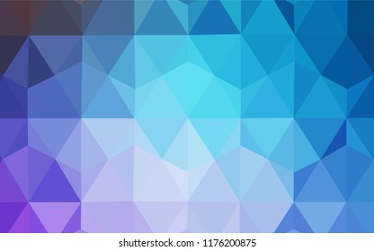 Light Pink, Blue vector polygon abstract layout. Colorful illustration in abstract style with triangles. New template for your brand book.