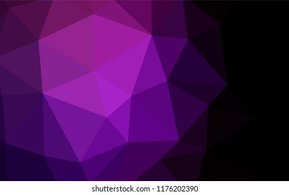 Light Pink, Blue vector polygon abstract layout. Elegant bright polygonal illustration with gradient. Textured pattern for your backgrounds.