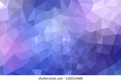 Light Pink, Blue vector polygon abstract backdrop. Creative geometric illustration in Origami style with gradient. Completely new template for your banner.