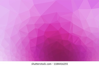 Light Pink, Blue vector polygon abstract background. Modern geometrical abstract illustration with gradient. A completely new template for your business design.