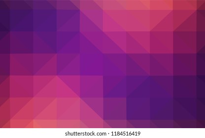 Light Pink, Blue vector polygon abstract layout. Colorful illustration in polygonal style with gradient. Best triangular design for your business.