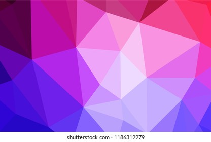 Light Pink, Blue vector polygon abstract layout. Colorful illustration in polygonal style with gradient. Pattern for a brand book's backdrop.