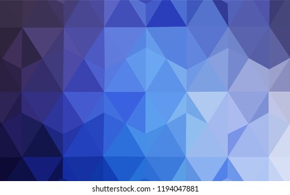 Light Pink, Blue vector polygon abstract background. Colorful illustration in polygonal style with gradient. A completely new design for your leaflet.