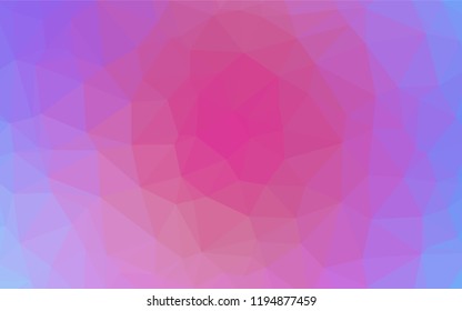 Light Pink, Blue vector polygon abstract background. Colorful abstract illustration with gradient. A new texture for your design.