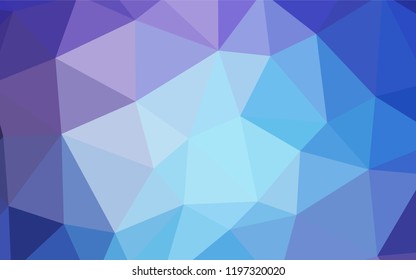 Light Pink, Blue vector polygon abstract background. Colorful illustration in abstract style with triangles. Brand new design for your business.