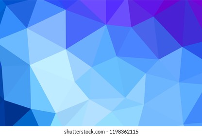 Light Pink, Blue vector polygon abstract backdrop. Modern abstract illustration with triangles. A new texture for your web site.