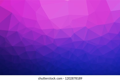 Light Pink, Blue vector polygon abstract layout. Geometric illustration in Origami style with gradient.  A completely new template for your business design.