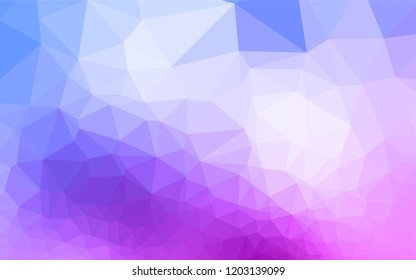 Light Pink, Blue vector polygon abstract layout. Colorful illustration in abstract style with gradient. A completely new template for your business design.