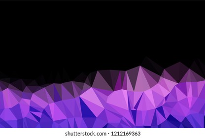 Light Pink, Blue vector polygon abstract layout. Creative illustration in halftone style with gradient. The polygonal design can be used for your web site.