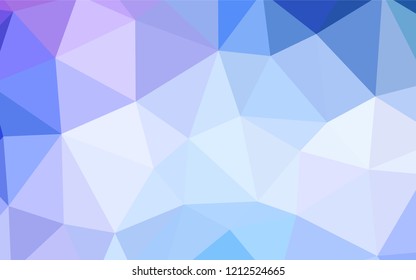 Light Pink, Blue vector polygon abstract background. Elegant bright polygonal illustration with gradient. New template for your brand book.