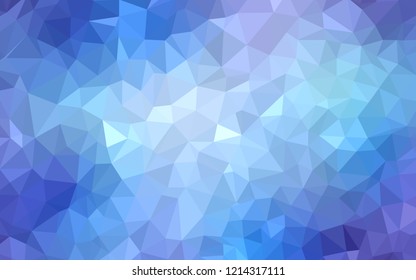 Light Pink, Blue vector polygon abstract layout. A completely new color illustration in a polygonal style. Template for cell phone's backgrounds.
