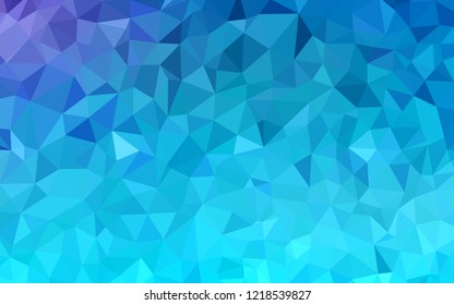 Light Pink, Blue vector polygon abstract layout. A completely new color illustration in a polygonal style. Triangular pattern for your design.