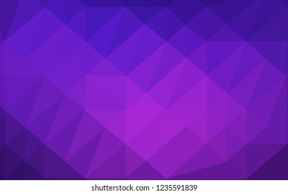 Light Pink, Blue vector polygon abstract backdrop. Brand new colorful illustration in with gradient. New texture for your design.