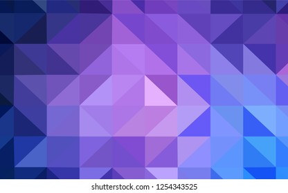 Light Pink, Blue vector polygon abstract layout. Modern abstract illustration with triangles. Template for cell phone's backgrounds.