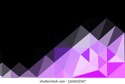 Light Pink, Blue vector polygon abstract background. Colorful abstract illustration with gradient. The best triangular design for your business.