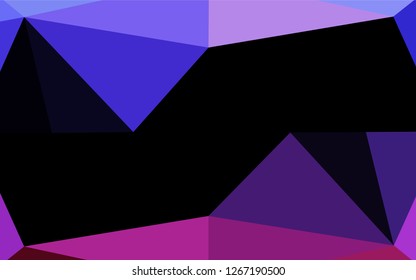 Light Pink, Blue vector polygon abstract layout. Modern geometrical abstract illustration with gradient. A completely new design for your business.