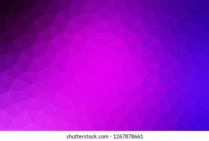 Light Pink, Blue vector polygon abstract layout. Modern abstract illustration with triangles. A completely new design for your leaflet.