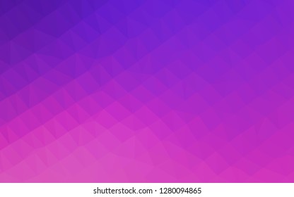 Light Pink, Blue vector polygon abstract backdrop. Colorful illustration in abstract style with gradient. Completely new design for your business.