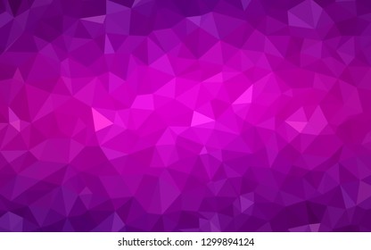 Light Pink, Blue vector polygon abstract layout. Colorful illustration in abstract style with triangles. Completely new template for your banner.