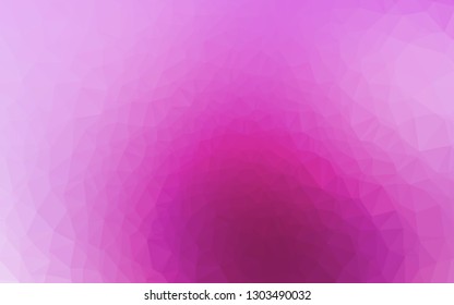 Light Pink, Blue vector polygon abstract layout. A vague abstract illustration with gradient. Completely new template for your business design.