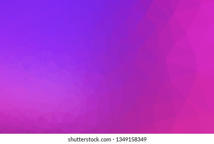 Light Pink, Blue vector polygon abstract background. Creative illustration in halftone style with gradient. Elegant pattern for a brand book.