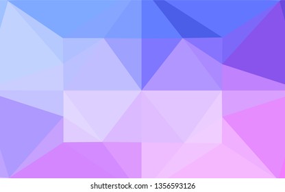 Light Pink, Blue vector polygon abstract background. Colorful abstract illustration with gradient. The elegant pattern can be used as part of a brand book.