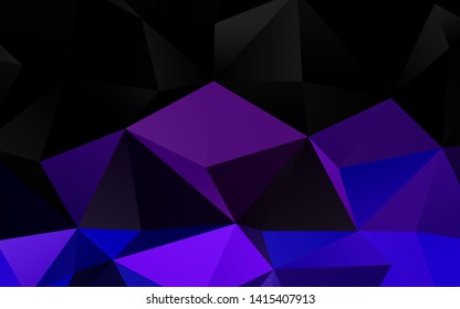 Light Pink, Blue vector polygon abstract background. A sample with polygonal shapes. Triangular pattern for your business design.