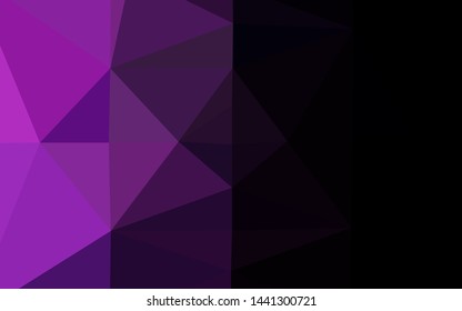Light Pink, Blue vector polygon abstract layout. Shining illustration, which consist of triangles. Completely new template for your business design.