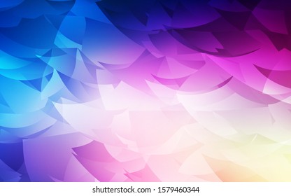 Light Pink, Blue vector polygon abstract backdrop. A sample with polygonal shapes. Pattern for a brand book's backdrop.