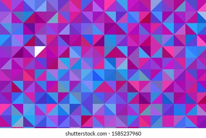 Light Pink, Blue vector polygon abstract template. Shining illustration, which consist of triangles. Brand-new style for your business design.