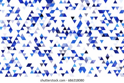 Light Pink, Blue vector polygon abstract template. Triangular geometric sample with gradient.  The polygonal design can be used for your web site.