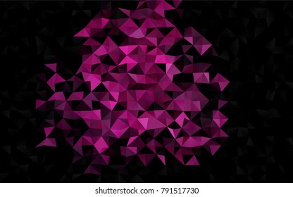 Light Pink, Blue vector polygon abstract template. Colorful illustration in abstract style with gradient. The best triangular design for your business.
