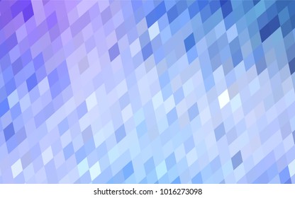 Light Pink, Blue vector polygonal illustration, which consist of rectangles. Rectangular pattern for your business design. Geometric background in Origami style with gradient. 