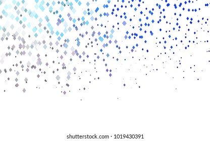 Light Pink, Blue vector polygonal illustration consisting of rectangles. Rectangular design for your business. Creative geometric background in origami style with gradient.