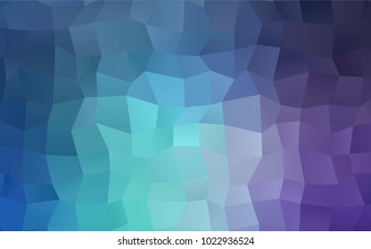 Light Pink, Blue vector polygonal illustration consisting of rectangles. Rectangular design for your business. Creative geometric background in origami style with gradient.
