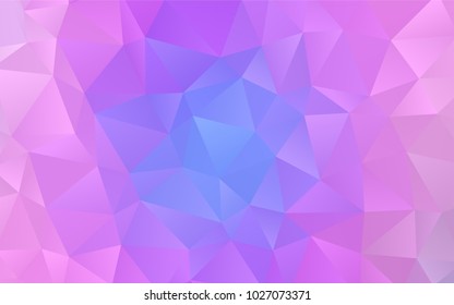 Light Pink, Blue vector polygonal template. Colorful illustration in abstract style with gradient. Brand-new design for your business.