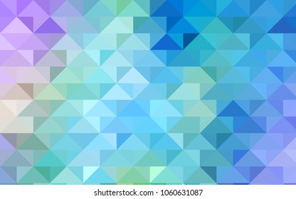 Light Pink, Blue vector polygonal pattern. Geometric illustration in Origami style with gradient.  Brand-new design for your business.