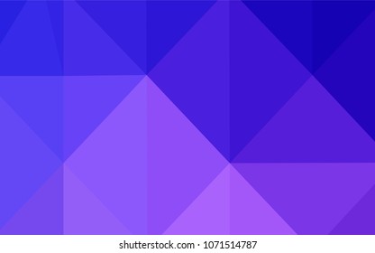 Light Pink, Blue vector polygonal background. Creative illustration in halftone style with gradient. The polygonal design can be used for your web site.
