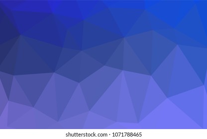 Light Pink, Blue vector polygonal background. A completely new color illustration in a  polygonal style. Brand-new style for your business design.