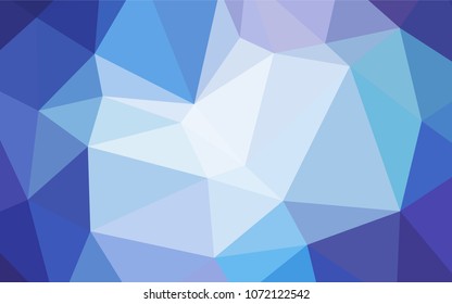 Light Pink, Blue vector polygonal background. Glitter abstract illustration with an elegant design. Triangular pattern for your business design.