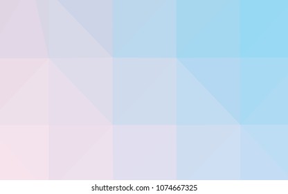 Light Pink, Blue vector polygonal background. A sample with polygonal shapes. A completely new template for your business design.